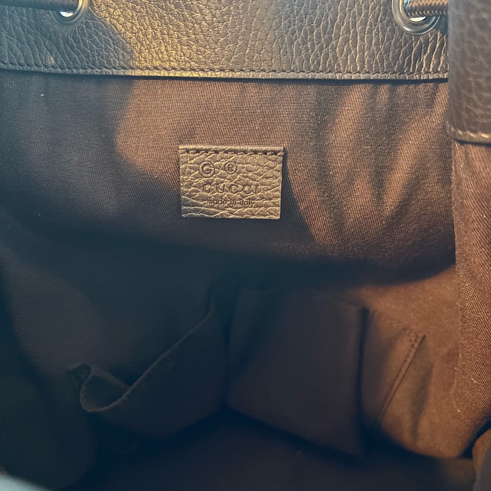 Gucci Brown Monogram Backpack - image 7